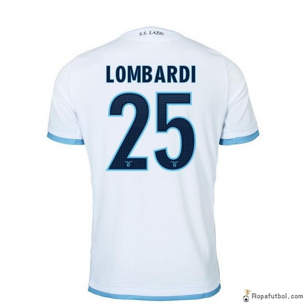 Camiseta Lazio Replica Tercera Ropa Lombardi 2016/17 Blanco